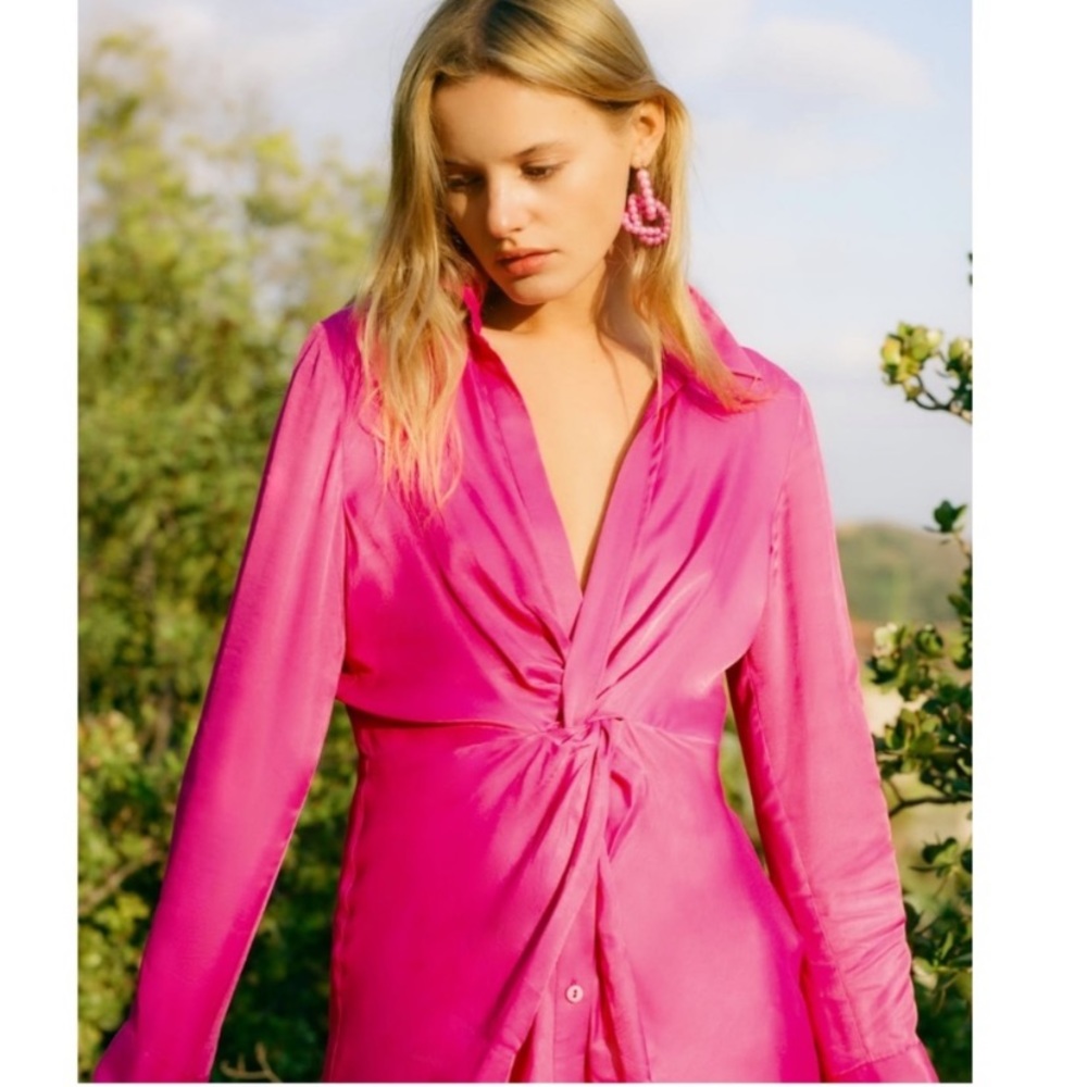 New with tags Zara satin dress. Size XXL - Picture 2 of 6